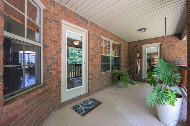222 Raptor Dr, Crestview, FL 32536 - entrance to property featuring brick siding and covered porch