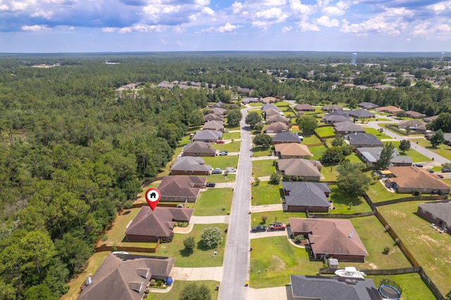 222 Raptor Dr, Crestview, FL 32536 - aerial view of residential area with a heavily wooded area