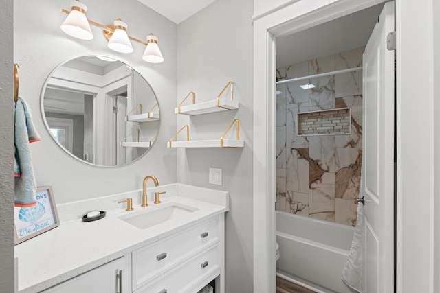 210 Pelham Rd Unit 211B, Fort Walton Beach, FL 32547 - bathroom with vanity and shower / washtub combination