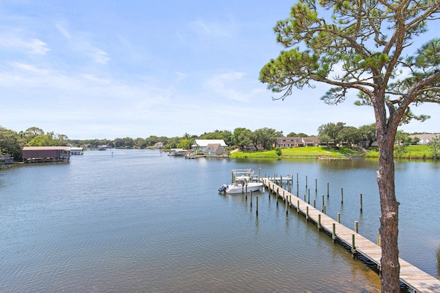 210 Pelham Rd Unit 211B, Fort Walton Beach, FL 32547 - dock area with a water view
