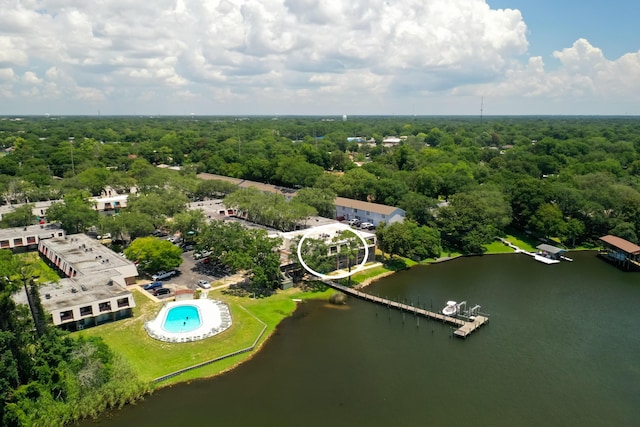 210 Pelham Rd Unit 211B, Fort Walton Beach, FL 32547 - aerial view of a nearby body of water and a heavily wooded area