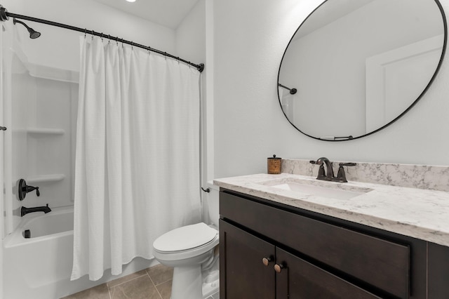 8450 Dreams Float Ct, Panama City Beach, FL 32413 - full bath featuring vanity, shower / tub combo with curtain, and tile patterned flooring