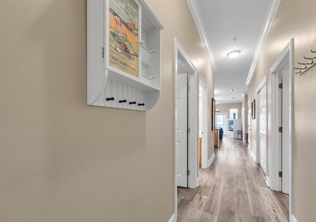 231 Somerset Bridge Rd Unit 2308, Santa Rosa Beach, FL 32459 - hall with ornamental molding and light wood finished floors
