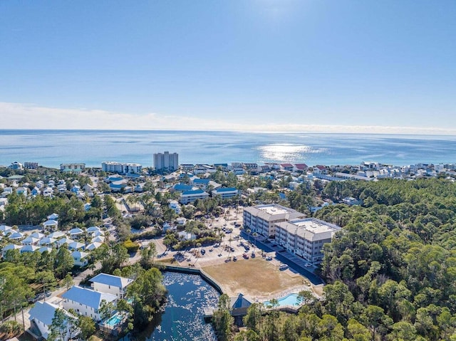 231 Somerset Bridge Rd Unit 2308, Santa Rosa Beach, FL 32459 - drone / aerial view of a nearby body of water and a pool area