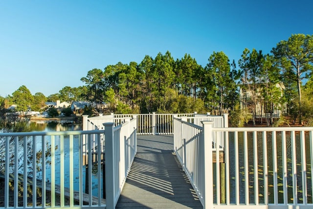 231 Somerset Bridge Rd Unit 2308, Santa Rosa Beach, FL 32459 - surrounding community with a deck with water view and view of wooded area