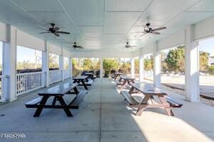 3929 Indian Springs Rd, Panama City, FL 32404 - view of patio with a ceiling fan