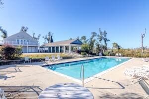 3929 Indian Springs Rd, Panama City, FL 32404 - community pool featuring a patio