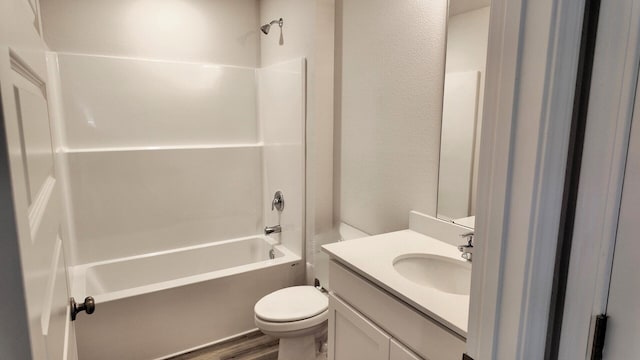 4408 Marine Loop, Crestview, FL 32539 - bathroom with vanity, shower / tub combination, and wood finished floors
