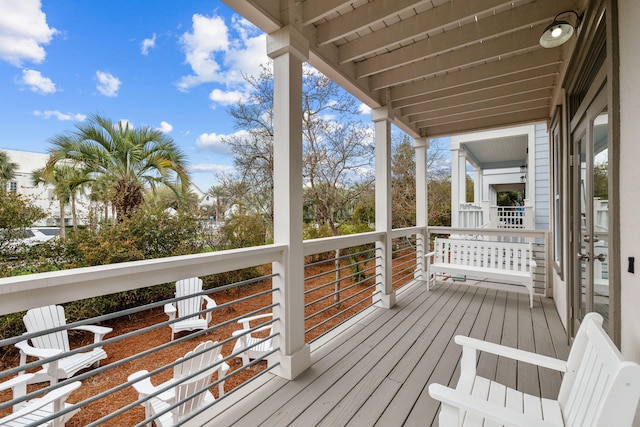 18 E Trigger Trl, Inlet Beach, FL 32461 - view of wooden terrace