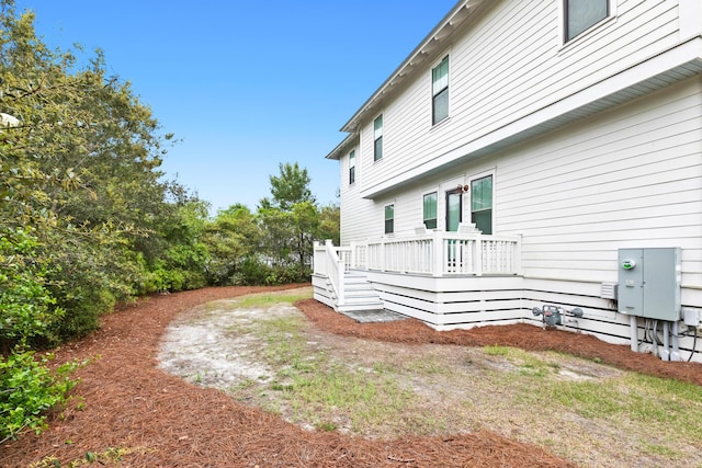 12 Seabreeze Way, Inlet Beach, FL 32461 - view of yard featuring a wooden deck