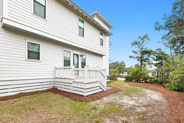 12 Seabreeze Way, Inlet Beach, FL 32461 - back of house with a deck
