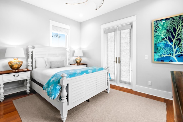 12 Seabreeze Way, Inlet Beach, FL 32461 - bedroom featuring access to outside and wood finished floors