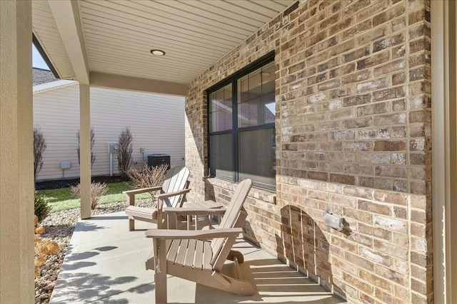 view of patio / terrace featuring covered porch