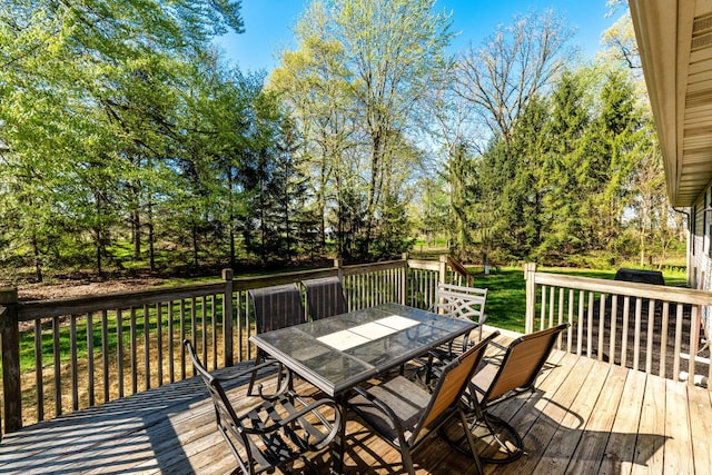 11851 Sanders Rd, Richwood, OH 43344 - deck with outdoor dining area