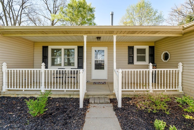 11851 Sanders Rd, Richwood, OH 43344 - doorway to property featuring covered porch