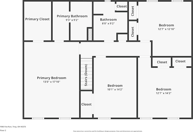 1985 Fox Run, Troy, OH 45373 - view of home floor plan