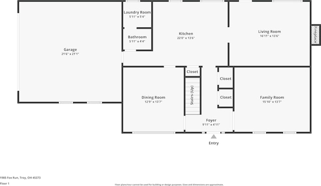 1985 Fox Run, Troy, OH 45373 - view of floor plan / room layout