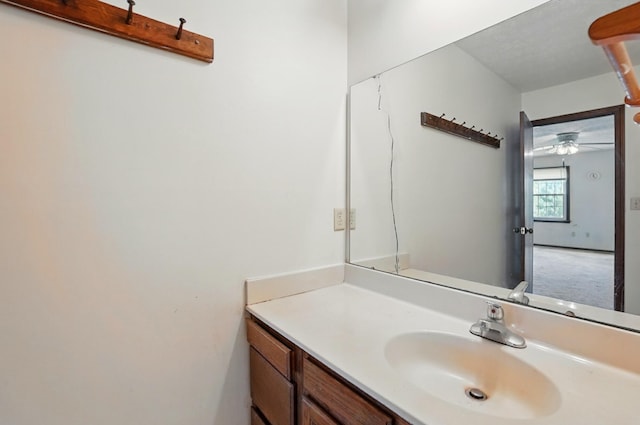 1985 Fox Run, Troy, OH 45373 - bathroom featuring vanity and a ceiling fan