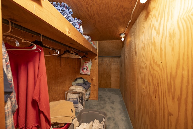 view of storage area