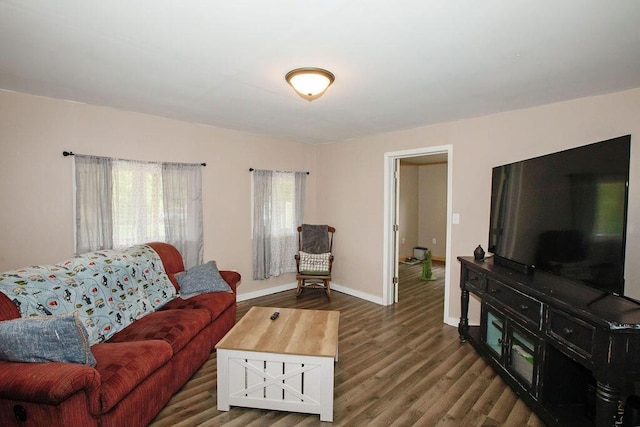 804 Robinson Ave, Kenton, OH 43326 - living room with wood finished floors and baseboards