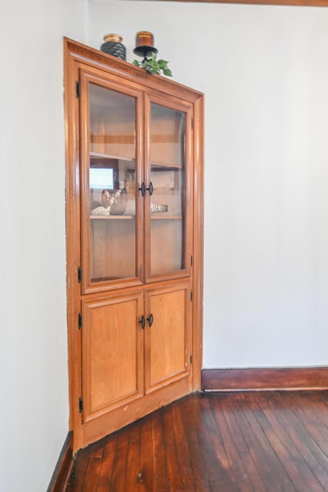 room details featuring wood finished floors