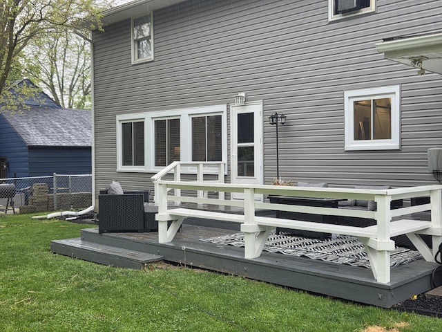 314 Concord Ave, Saint Marys, OH 45885 - back of property featuring a wooden deck