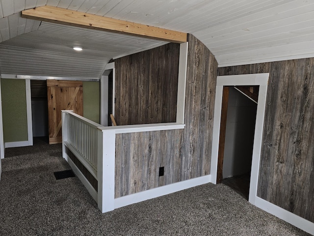 2 E Main St, Fletcher, OH 45326 - bonus room with carpet floors and wooden walls