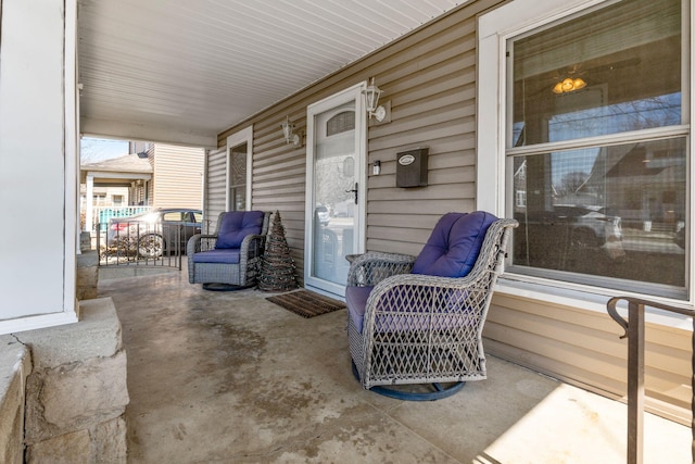 view of patio / terrace featuring a porch