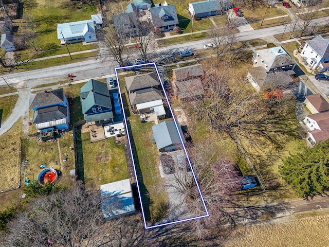 bird's eye view featuring a residential view