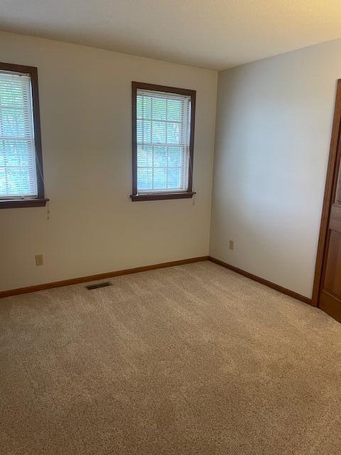 450 Yale Ave, Lima, OH 45804 - spare room with light carpet, baseboards, and visible vents