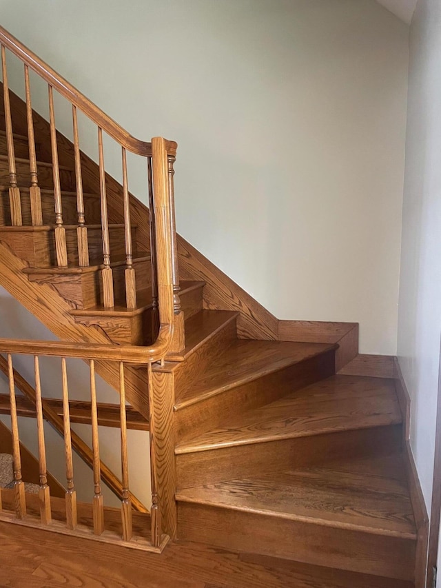 450 Yale Ave, Lima, OH 45804 - staircase featuring wood finished floors