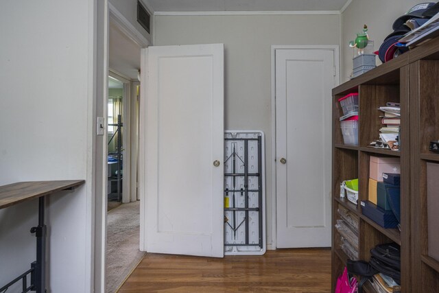 5385 Woodbine Ave, Dayton, OH 45432 - bedroom with wood finished floors and crown molding