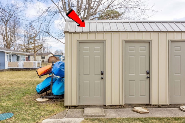 view of shed