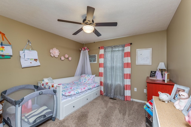 725 Loxley Ln, Troy, OH 45373 - carpeted bedroom with a ceiling fan and baseboards