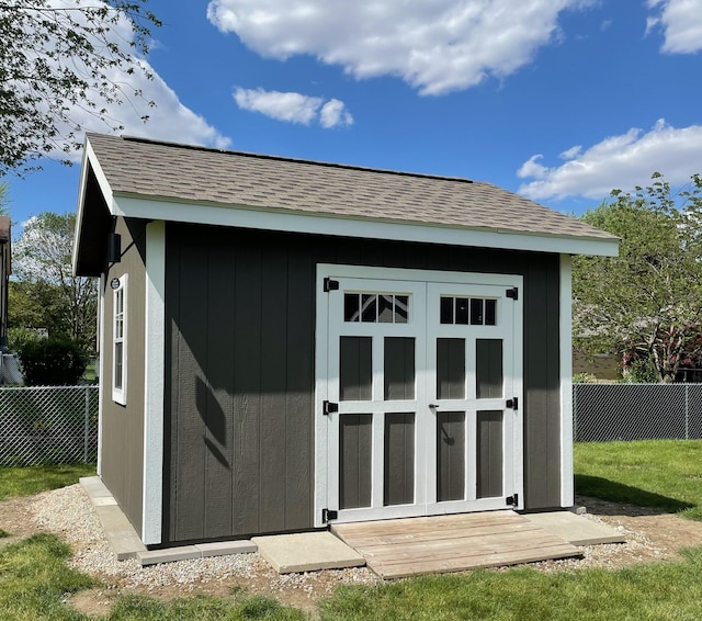 view of outdoor structure