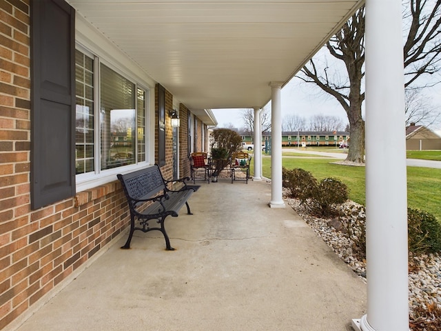 view of patio / terrace featuring a porch