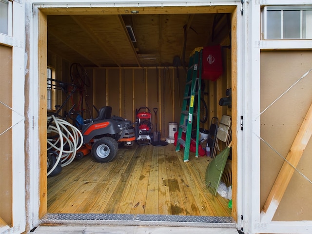 view of storage room