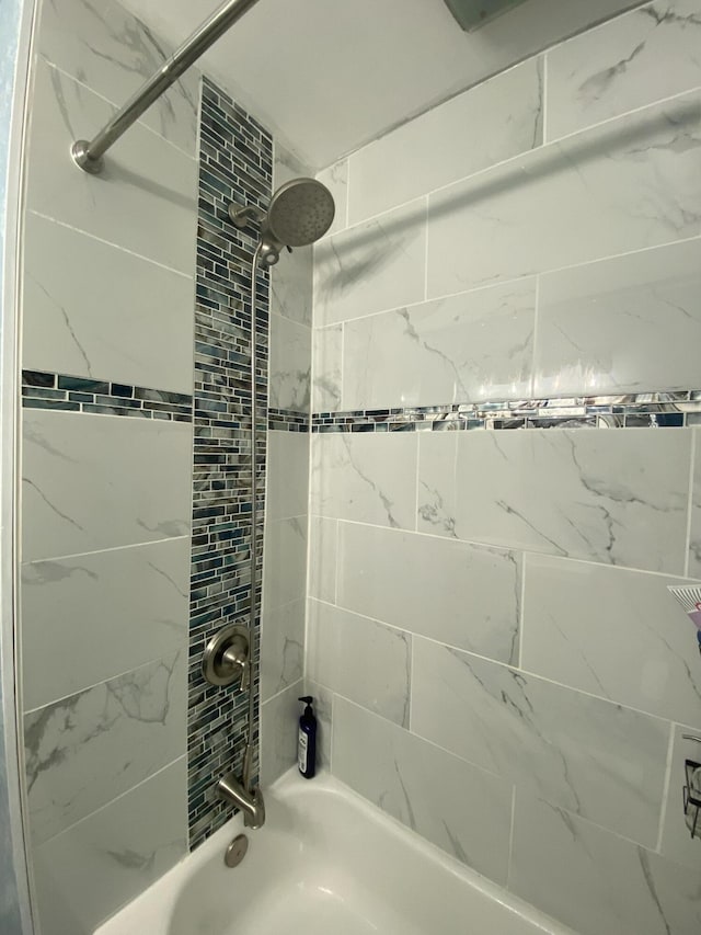 full bathroom featuring tub / shower combination