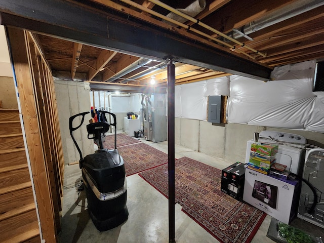 2380 W Patterson Ln, Troy, OH 45373 - unfinished below grade area featuring electric panel