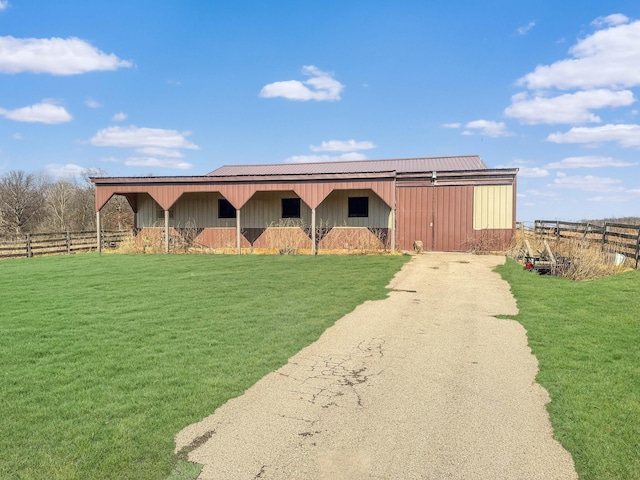 view of horse barn