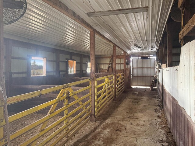 view of horse barn