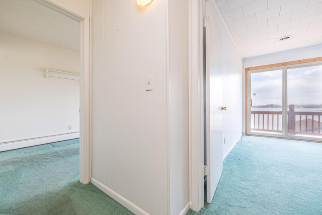 10989 Seminole Shore Dr, Huntsville, OH 43324 - hall with carpet and baseboards