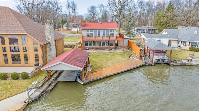 10989 Seminole Shore Dr, Huntsville, OH 43324 - dock with a water view