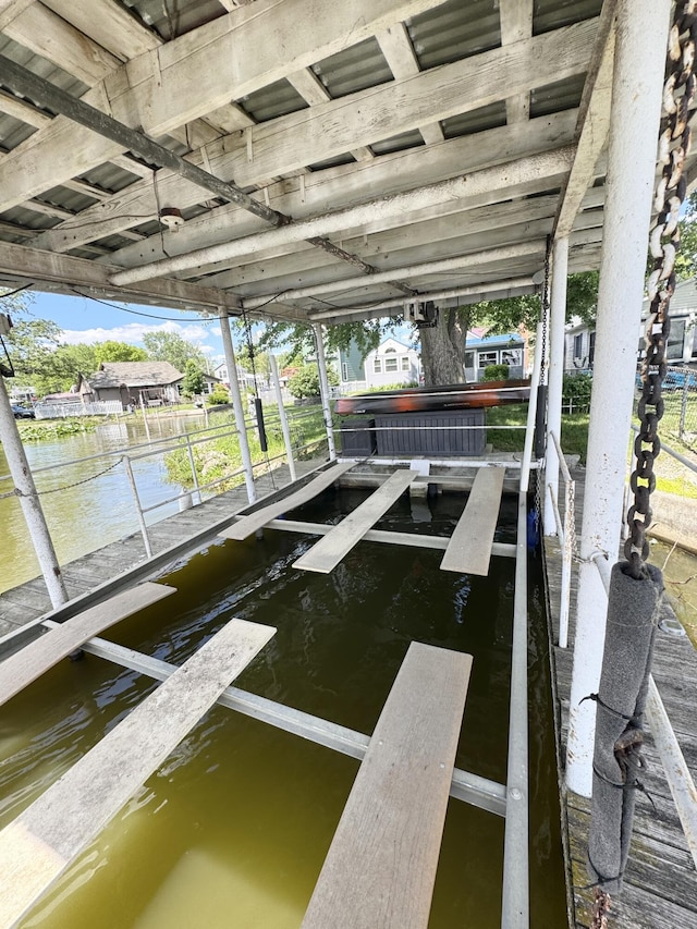 13864 Public Dr, Lakeview, OH 43331 - dock with boat lift and a water view