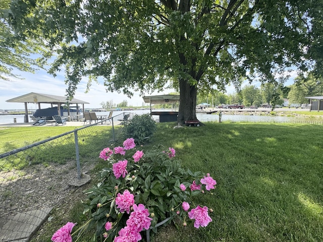 13864 Public Dr, Lakeview, OH 43331 - view of yard with a water view
