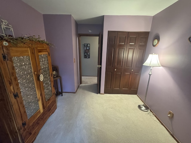 612 S Main St, Saint Marys, OH 45885 - unfurnished bedroom featuring carpet flooring, baseboards, and a closet