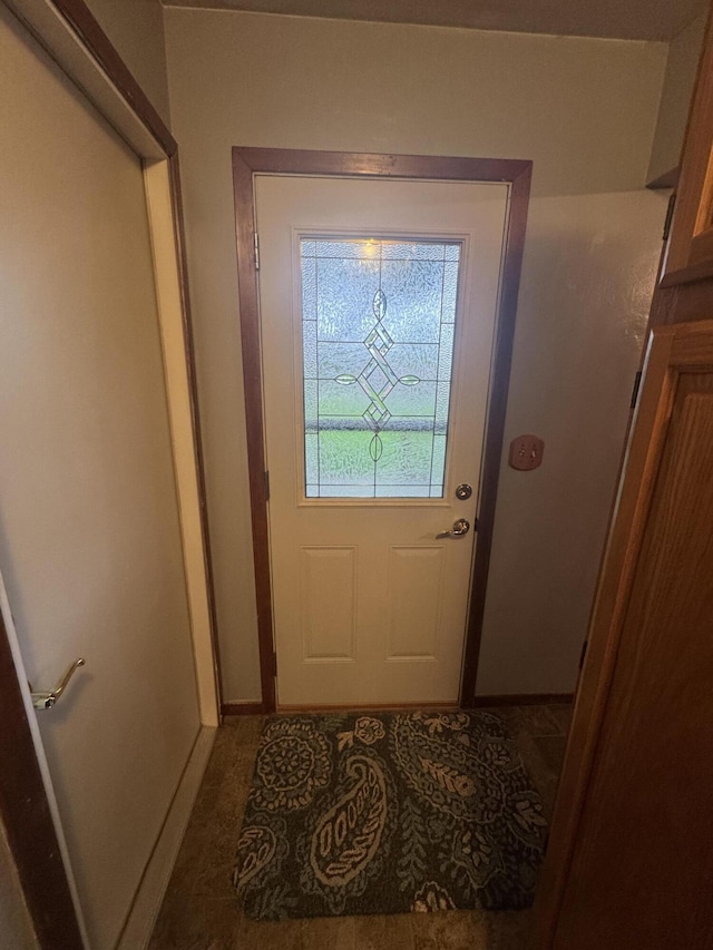 612 S Main St, Saint Marys, OH 45885 - doorway to outside with baseboards