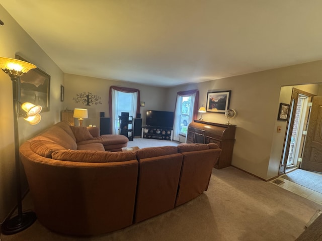 612 S Main St, Saint Marys, OH 45885 - living area with light colored carpet and baseboards