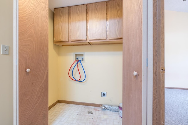 1534 Cross Pointe Cir, Bellefontaine, OH 43311 - washroom with cabinet space, hookup for a washing machine, and hookup for an electric dryer