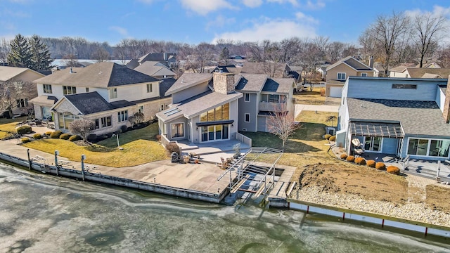 bird's eye view featuring a residential view